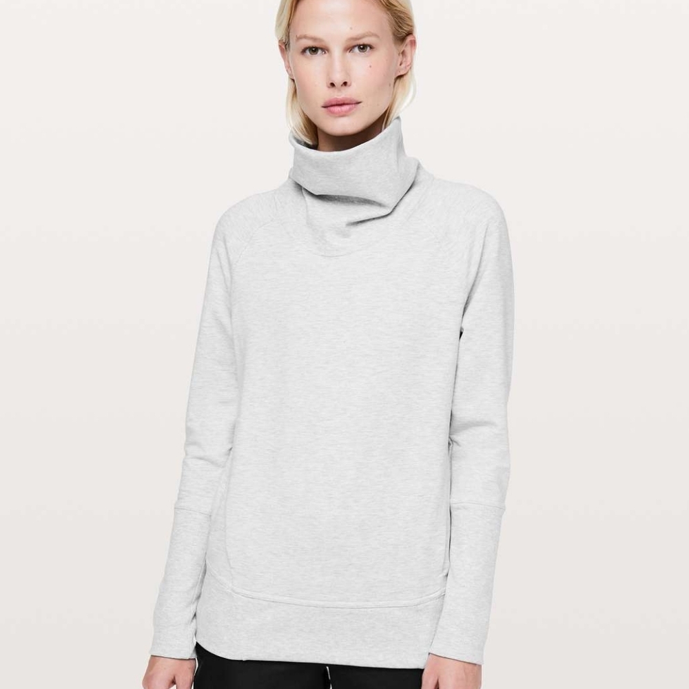 Lululemon High Lines Pullover Heathered Core Ultra Light Grey